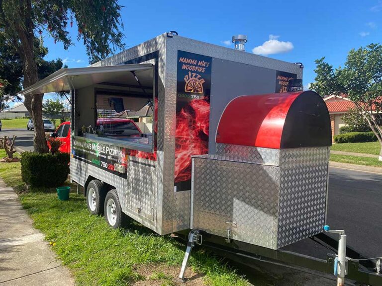 Woodfired Pizza Oven Trailer Installation / Fit Out MetalMac